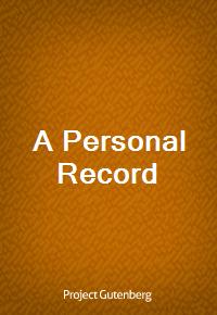 A Personal Record (커버이미지)