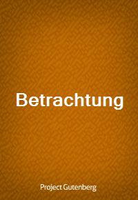Betrachtung (커버이미지)