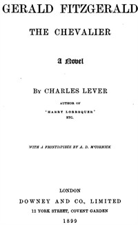Gerald Fitzgerald, the Chevalier: A Novel (커버이미지)