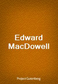 Edward MacDowell (커버이미지)