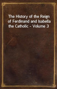 The History of the Reign of Ferdinand and Isabella the Catholic - Volume 3 (Ŀ̹)