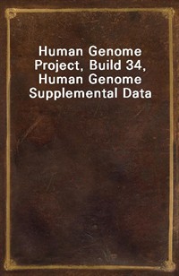 Human Genome Project, Build 34, Human Genome Supplemental Data (커버이미지)