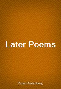 Later Poems (Ŀ̹)