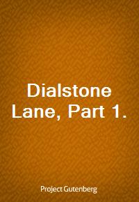 Dialstone Lane, Part 1. (커버이미지)
