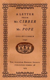 A Letter from Mr. Cibber to Mr. Pope (커버이미지)