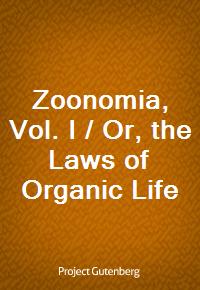 Zoonomia, Vol. I / Or, the Laws of Organic Life (커버이미지)