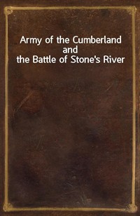 Army of the Cumberland and the Battle of Stone's River (커버이미지)