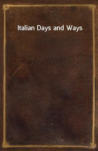 Italian Days and Ways (커버이미지)