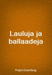 Lauluja ja ballaadeja (Ŀ̹)