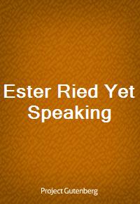 Ester Ried Yet Speaking (커버이미지)