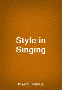 Style in Singing (Ŀ̹)