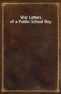 War Letters of a Public-School Boy (Ŀ̹)