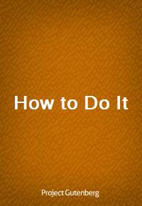 How to Do It (커버이미지)