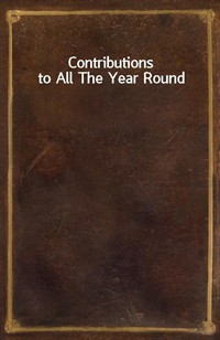 Contributions to All The Year Round (커버이미지)