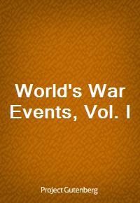 World's War Events, Vol. I (Ŀ̹)