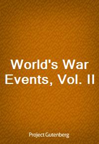 World's War Events, Vol. II (Ŀ̹)