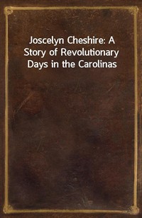 Joscelyn Cheshire: A Story of Revolutionary Days in the Carolinas (커버이미지)