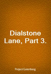 Dialstone Lane, Part 3. (커버이미지)