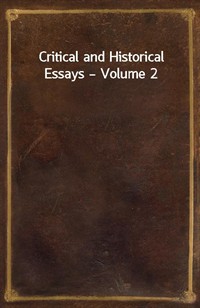 Critical and Historical Essays (커버이미지)