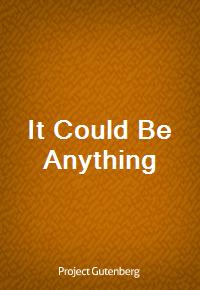 It Could Be Anything (커버이미지)